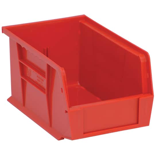 Quantum Food Service QUS221 RD Stack & Hang Shelf Bin - 9 1/4 x 6, Red, Case of 12